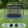 Trampoline 12FT with Enclosure Safety Net for Kids Toddler Backyard Bouncer Toy