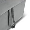 Milo Grey Corner Sofa Bed with Storage Velvet Pull Out Bed Left or Right Chaise