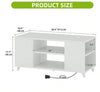 High Gloss LED Coffee Table With Storage Wooden 2 Drawer Living Room Furniture