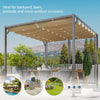 Pergola Patio Sun Shelter Grape Tent Retractable Canopy Refurbished