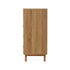 Buffet Storage Cabinet Rattan Door Cupboard Living Room Wooden Shelves Sideboard