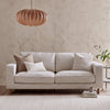 Dusk Soho Ivory Bouclé & Gold Effect 3 Seater Sofa RRP £569