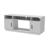 Living Room TV Stand with Electric Fireplace Fire LED Flame Heating Cabinet Unit