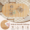 Folding Multifunction Table Drop Leaf Extendable Dining Table-Natural