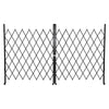 Double Folding Security Gate Folding Door Gate 122"W x 61"H Scissor Gate