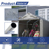 Storage Tent Bicycle Motorbike PE Shed Backyard Waterproof Large 2.2*1.6M Grey