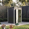 5ft x 3ft Outdoor Storage Shed Steel Garden Shed Small Tool House with Door