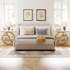 End Table for Living Room, 3-Tier Faux Marble Side Sofa Table with Metal Frame