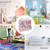 Kids Wooden Toy Storage Cabinet, Multi Shelf Bookshelf Organiser with Cubbies