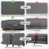 4 Seater Garden Furniture, Sectional L-Shaped Corner Sofa Set with Table, Grey