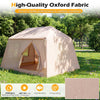 Inflatable Camping Tent for 4-6 People Portable Blow up Tent Pump Doors Outdoor