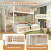 Children's Bunk Bed w/ Storage Stairs & Double Hydraulic Storage Lower Bed White