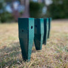 Wooden Garden Arch (Tan) with Metal Ground Spikes - Arbour Plant Support Trellis