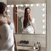 Bluetooth Hollywood Vanity Make Up Mirror with Lights 18 LED Light Up Metal Wall
