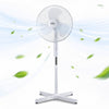 16” Pedestal Fan Stand Fan 3 Speed Adjustable Height Oscillating White UK