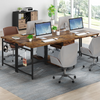 200 cm Extra Long Computer Desk, Double Writing Table Study Desk with 2 Drawers