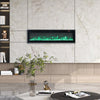 40/50/60/70/80/100 Inch Insert/Wall Mounted LED Fireplace Wall Inset Into Fire