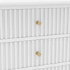 3 Drawer Chest of Drawers and Pair of Bedside Tables - Hales White Range