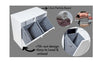 Saxony Laundry Cabinet 2 Tilt-Out Baskets Hamper Storage Box Wooden Clothes Bin
