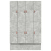 Storage Bed Frame Concrete Grey 150 cm Engineered Wood