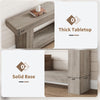 63" x 11.8" x 31.5" Entryway Console Table,2 Tier Sofa Table with Open Storage