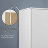 2 Door Wardrobe White Wardrobe with Drawers and Hanging Rod Refurbished