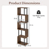 Freestanding Open Shelving Unit Space-Saving Decorative Display Shelves