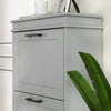 Slim Shoe Storage Cabinet with 3 Flip Drawers for Entryway, Grey