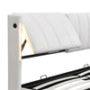 Upholstered Ottoman Storage Bed with Hydraulic Lift & Headboard, Super King Size