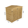 Garden Shed Outdoor Storage House Patio Tool Organiser Solid Wood Fir Bike Store