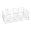 Pet Dog Play Pen 24 Panels Puppy Rabbit Playpen DIY Detachable Metal Cage Fence