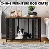 Sturdy Metal Pet Dog Crate Dog Kennel Cage Furniture Sofa End Table Storage