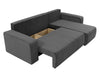 Corner Sofa Bed Universal Corner Side PIANO L CORDUROY Storage Springs Cushions