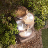 4 Tier Laguna Cascade Water Feature LED Garden Waterfall Fountain Outdoor Decor
