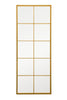 Extra Large Gold Window Garden Wall Mirror 59 x 24" 150 x 60cm MirrorOutlet
