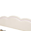 Daybed with Trundle Under Bed 3ft Single Upholstered Sofa Bed, 90x190 cm, Beige