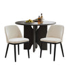 2-Pack Ergonomic Upholstered Dining Chair, Modern Wood Frame, 250 lb Load