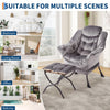 Comfy Lazy Chair with Footstool Relax Lounge Chair Accent Armchair Sofa Chair