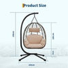 Rattan Egg Chair Swing Outdoor Garden Patio Hanging Wicker Hammock Pod Chair NEW