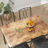 5PCS Wooden Dining Table Set for 4,Kitchen Table&Chairs Set w/Upholstered Seats