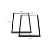 2x Industrial H71mm Steel Coffee Table Legs Trapezium Trapezoid Shape Bench Desk