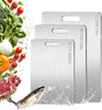 Titanium Chopping Board Set of 3, S316 Stainless Steel Boards for Kitchen..