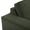 Dusk Brooklyn Dark Olive Velvet Loveseat RRP £999