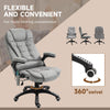 Office Chair w/ Heating Massage Points and Lumbar Support Grey