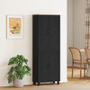 Modern Kitchen Cupboard Storage Cabinet with 6 Shelves, Black