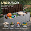 Outdoor Garden Storage Chest Cushion Box Waterproof 290L Waterproof Chest Shed