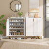 5-Tier Entryway Shoe Cabinet Shoe Storage Organizer Shoe Rack Shelf with Doors