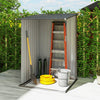 Outsunny 3.3ft x 3.4ft Outdoor Storage Shed Steel Garden Shed w/ Lockable Door