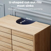 Levede Bathroom Under Sink Cabinet Basin Storage Cupboard 2 Door Oak Vanity Unit