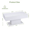 High Gloss Coffee Table with LED Light Living Room Cocktail Sofa Center Table